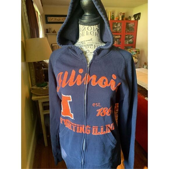 Fighting Illini of  university of Illinois Hoodie - Picture 1 of 7